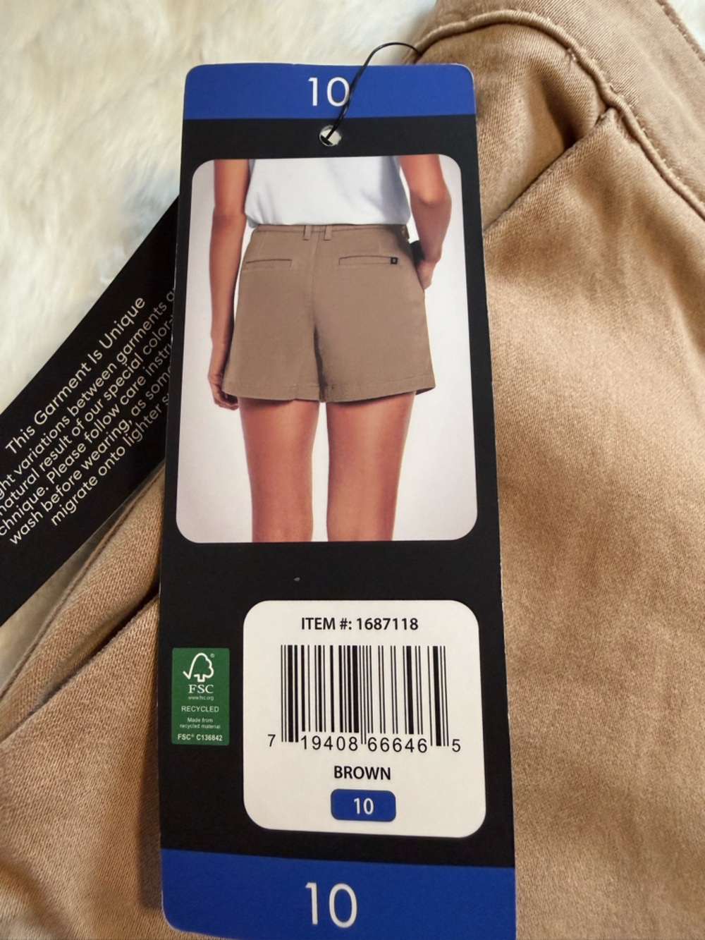 NWT Banana Republic Women’s Chino Shorts in Tan - Picture 5 of 8